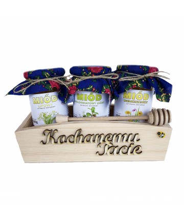 Zestaw miodów DLA TATY 3 x 400g