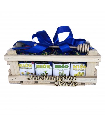 Zestaw miodów DLA TATY 8 x 250g