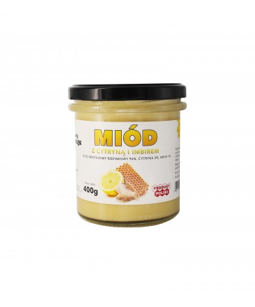 MIÓD Z CYTRYNĄ I IMBIREM 400g
