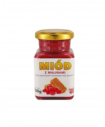 MIÓD Z MALINAMI 230g