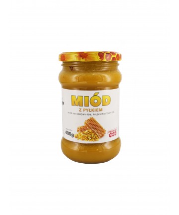 MIÓD Z PYŁKIEM 400g