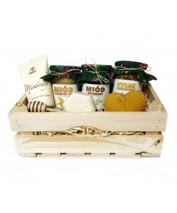 Zestaw miodów z pyłkiem