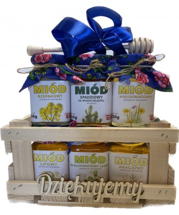 Zestaw miodów dla Nauczyciela 6 x 250g