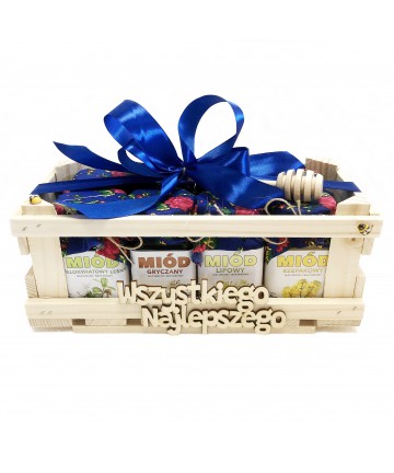 Zestaw miodów 8 x 250g