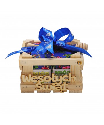 Zestaw miodów / prezent na Święta 4 x 250g