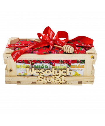 Zestaw miodów / prezent na Święta 8 x 250g